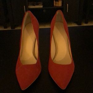 Red heels - soft suede